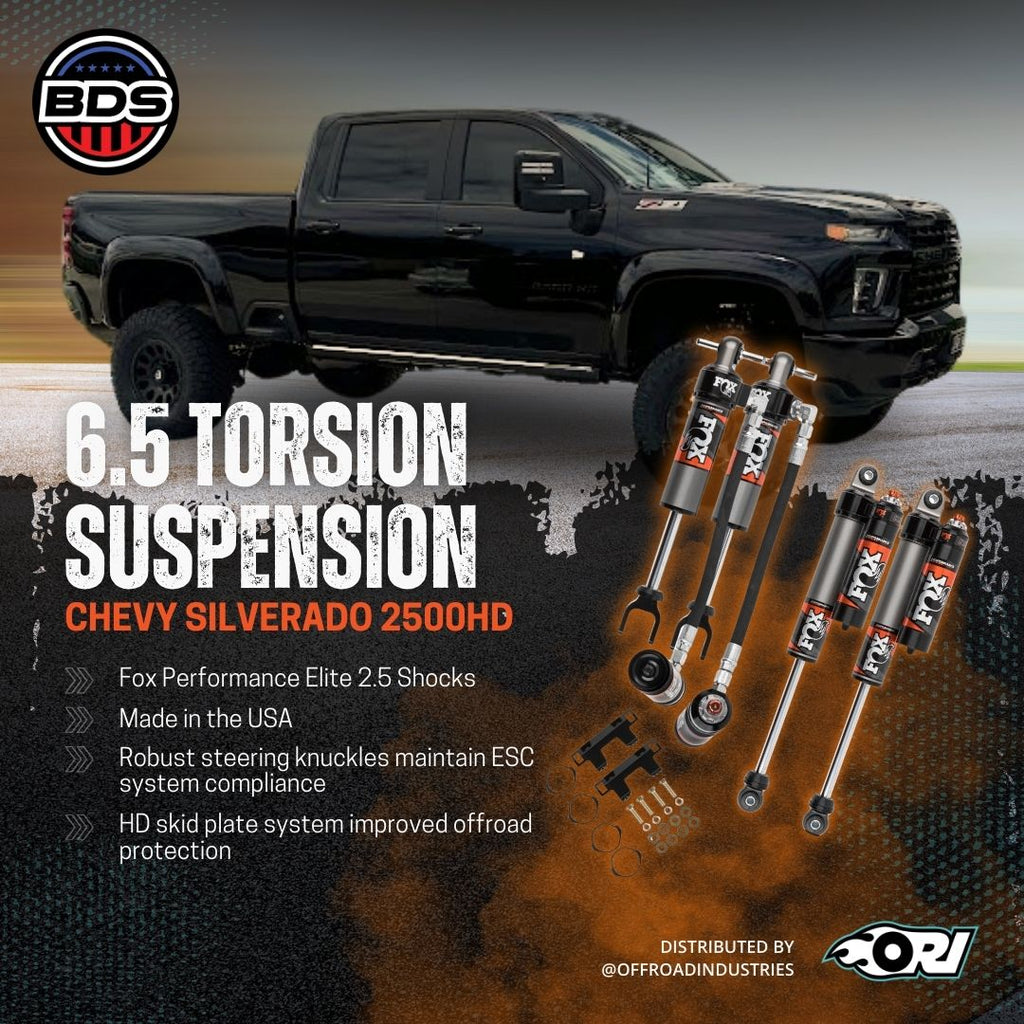 BDS - 6.5 Inch Lift Kit | FOX Performance Elite | Chevy Silverado Or GMC Sierra 2500HD/3500HD (20 - 24) - Offroad Industries