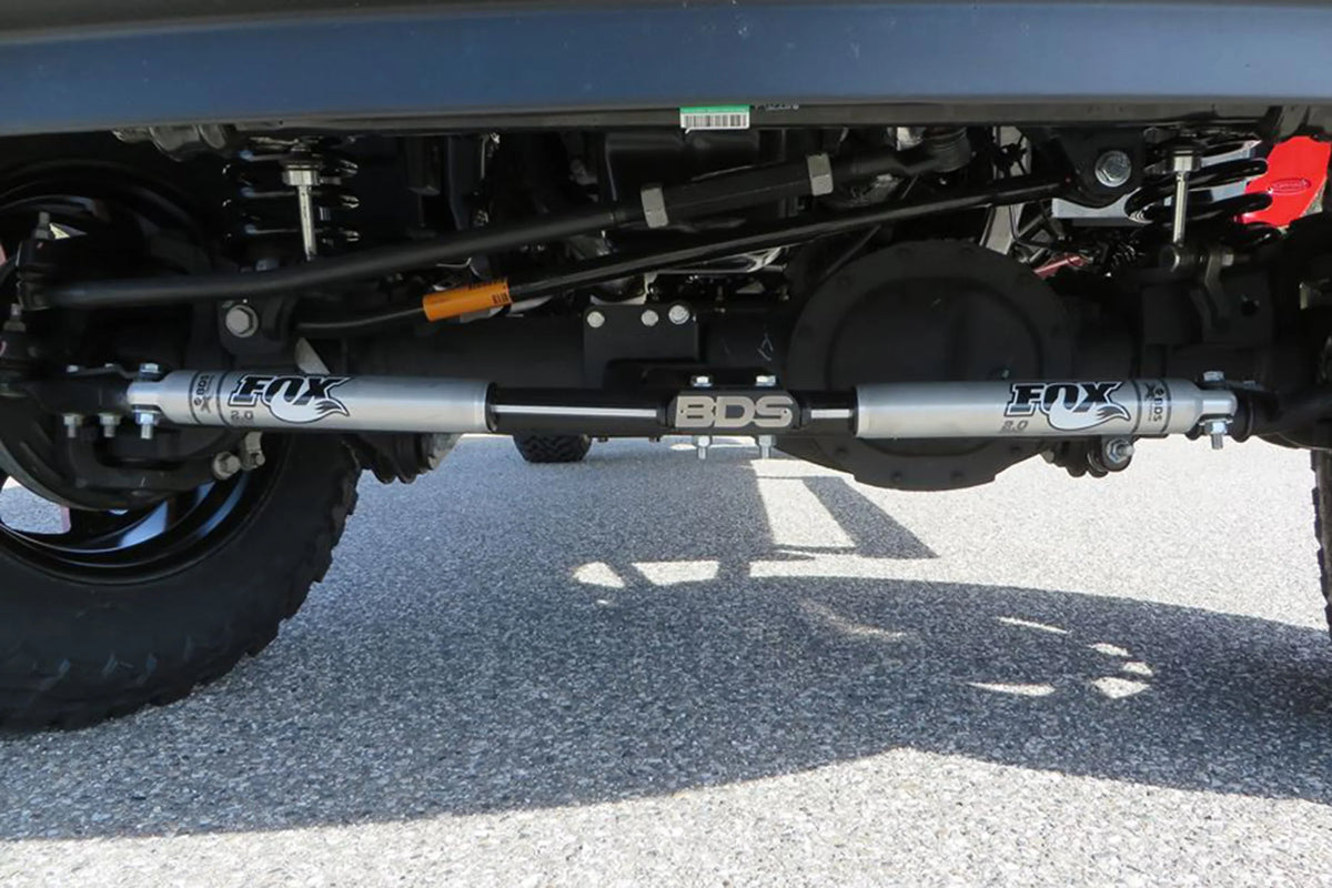 BDS Suspension Dual Steering Stabilizer Kit with Fox 2.0 Performance Shocks for RAM 2500/3500