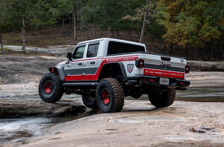 Bushwacker Flares Flat Style suitable JT Jeep Gladiator - Offroad Industries