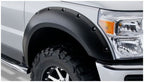 Pocket Style Smooth Fender Flares, Black, Front & Rear