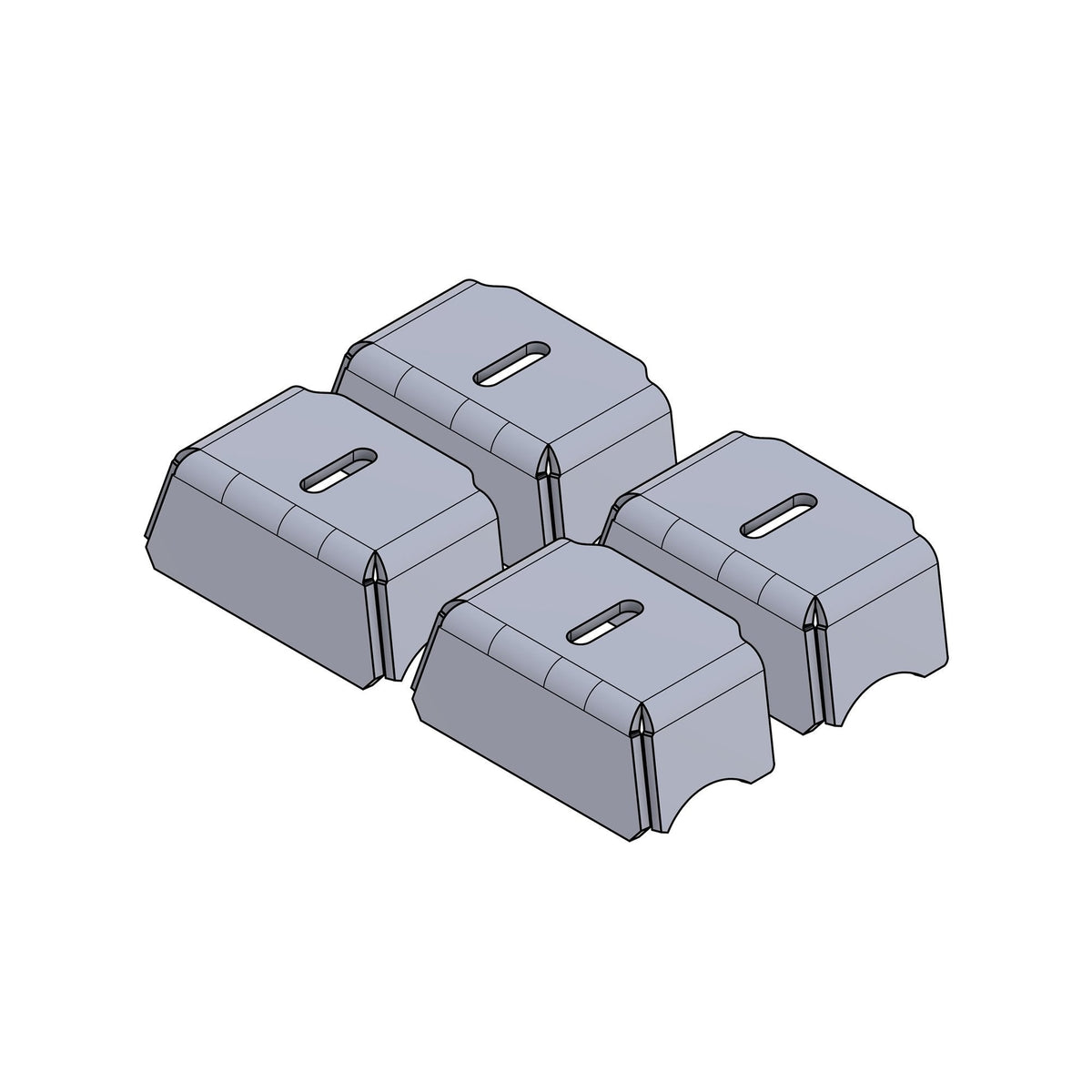 Pre Runner Bar Spotlight Tab - Mid Size - Set of 4