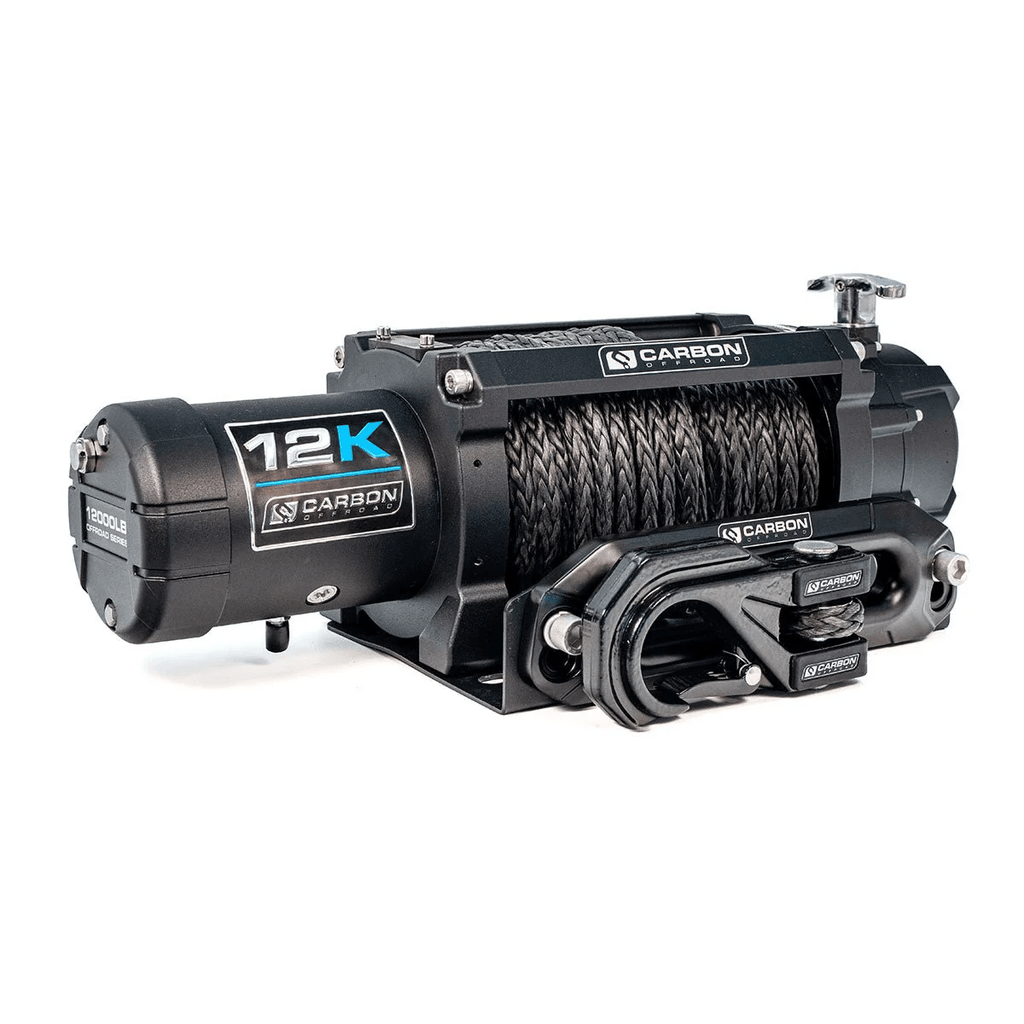 Carbon 12K - 12000lb Winch V3X with MegaPro Hook - Offroad Industries