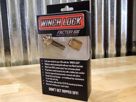 Factor 55 Winch Lock Bolt & Key Assembly 3/8 - 16 - Offroad Industries