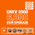 Chevrolet Silverado HD / GMC Sierra 2500 — 6,000kg GVM Upgrade, 5" Lift with Fox 2.5" Shocks, Airbags, Requires Leaf Reset — Outback Kitters package graphic