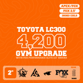 LandCruiser 300 — 4,200kg GVM Upgrade, Fox 2.5" Shocks, UCA, Rear 200-300kg Coils, Air Suspension Helper — Outback Kitters package graphic