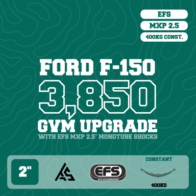Ford F-150 — 3,850kg GVM Upgrade, 2" Lift with EFS MXP 2.5" Monotube Shocks, 400kg — Outback Kitters package graphic
