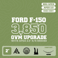 Ford F-150 — 3,850kg GVM Upgrade, 2" Lift with APEX 2.5" Remote Reservoir Shocks, 400kg — Outback Kitters package graphic