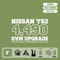 Nissan Patrol Y62 — 4,499kg GVM Upgrade, 2" Lift, Front Axle Upgrade, UCA, Front 150kg Coil, LCA, Rear 300kg Coil, Airbag — Outback Kitters package graphic