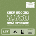 Chevrolet Silverado 1500 ZR2 — 3,650kg GVM Upgrade, 1.75" Lift, Apex UCA, Parabolic 0-250kg Leaf, Retains Multimatics — Outback Kitters package graphic