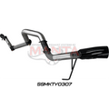 Manta TOYOTA LANDCRUISER 300 SERIES V6 3IN DPF BACK WITHOUT MUFFLERS, BLACK 4IN TIP - Offroad Industries