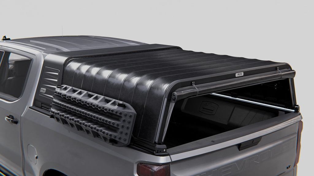 RCS canopy for Chevrolet Silverado 1500 (2022–Present) with MAXTRAX mounts — canopy and other accessories sold separately