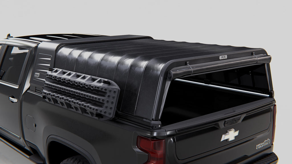 RCS canopy for Chevrolet Silverado 2500 HD (2022–Present) with MAXTRAX mounts — canopy and other accessories sold separately