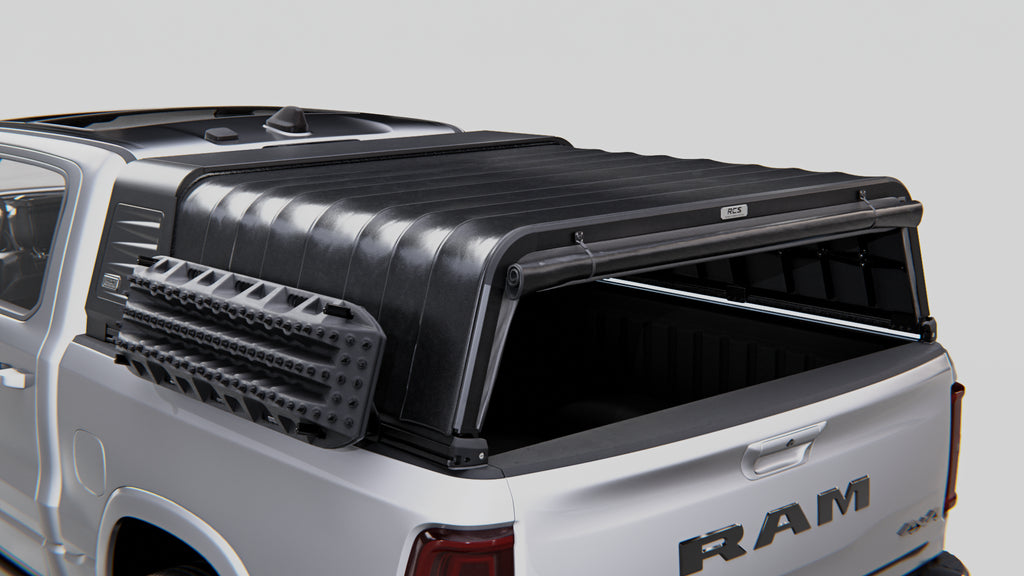 RCS canopy for RAM 1500 (DS/DT 2021–Present) with MAXTRAX mounts — canopy and other accessories sold separately