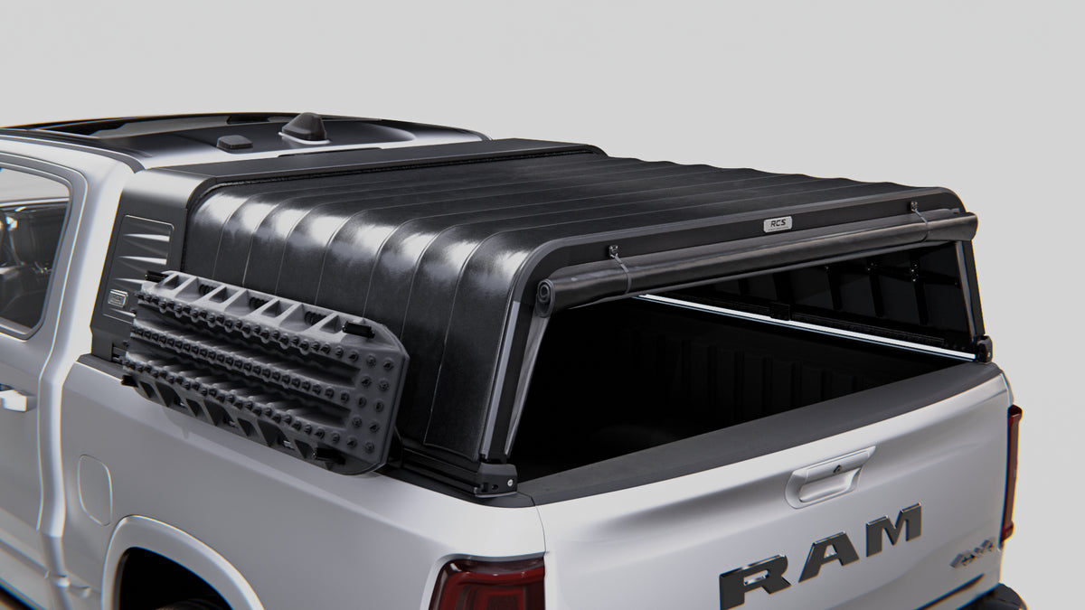 RCS canopy for RAM 1500 (DS/DT 2021–Present) with MAXTRAX mounts — canopy and other accessories sold separately