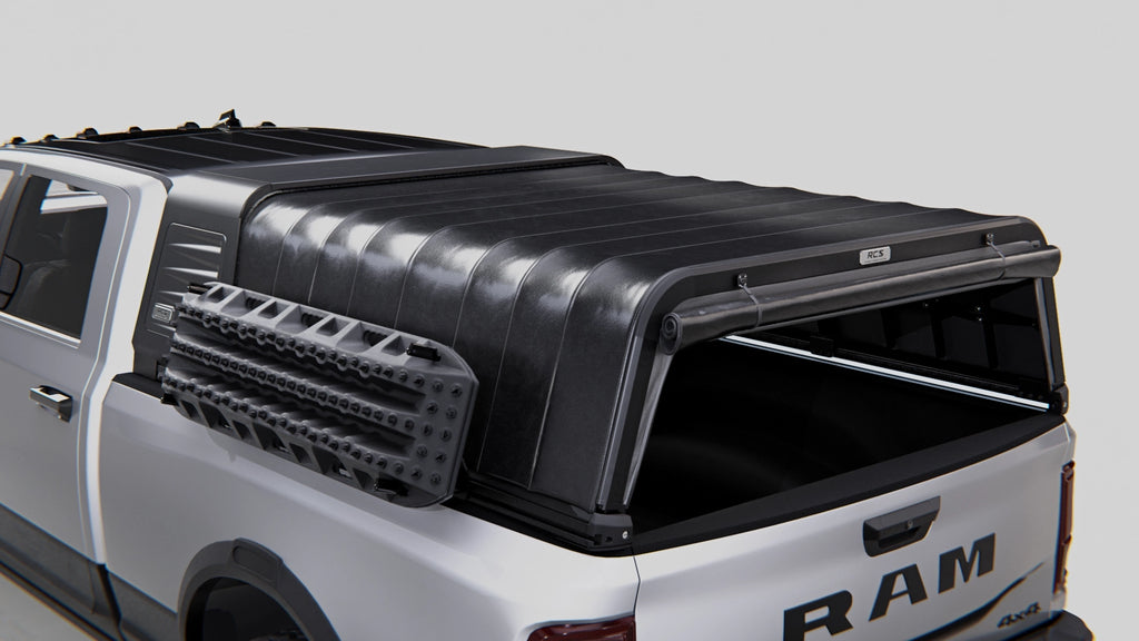 RCS canopy for RAM 2500 Laramie (DJ 2021–Present) with MAXTRAX mounts — canopy and other accessories sold separately
