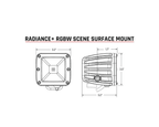 Rigid Industries Radiance+ Scene RGBW Surface Mount | Pair - Offroad Industries