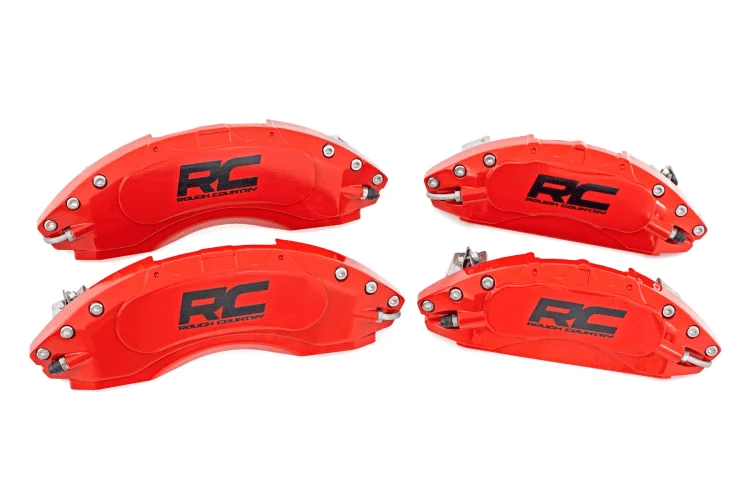 Rough Country CALIPER COVERS FRONT AND REAR | RED | CHEVY 1500 - Offroad Industries