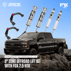 Zone Offroad Fox 2.5 HTO 3 Inch Lift Kit | Chevy Silverado & GMC Sierra 2500HD (11 - 19) - Offroad Industries